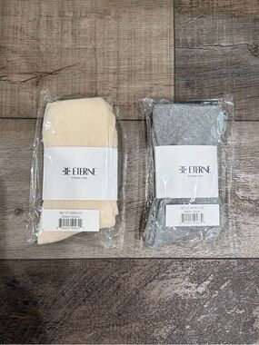 Eterne lounge socks in grey and cream